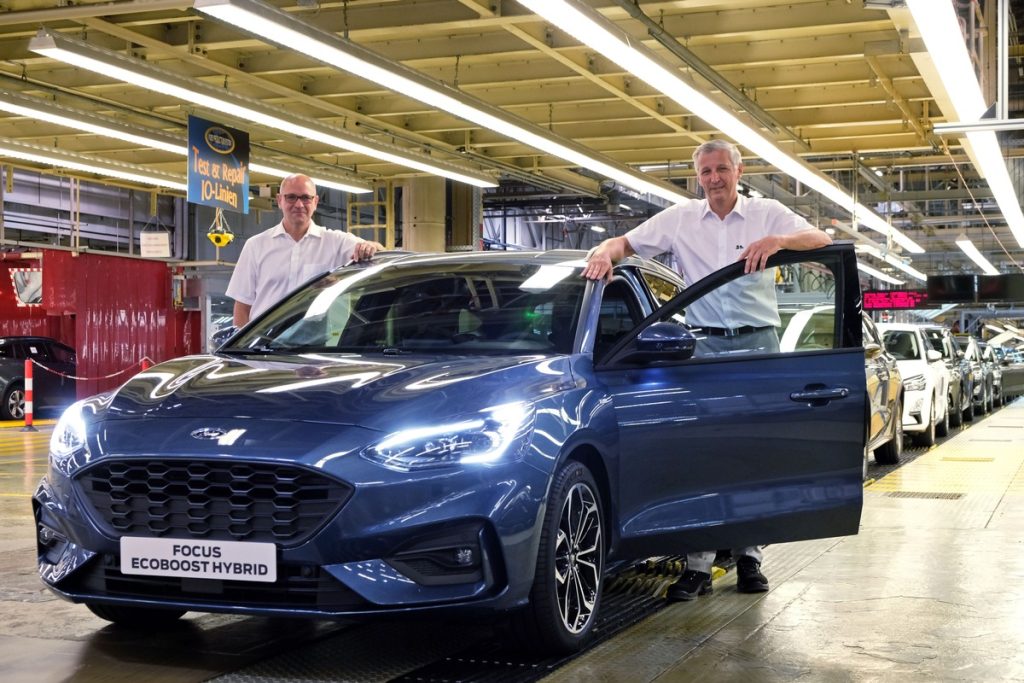 Fabriek voor de productie van de Ford Focus Hybrid.