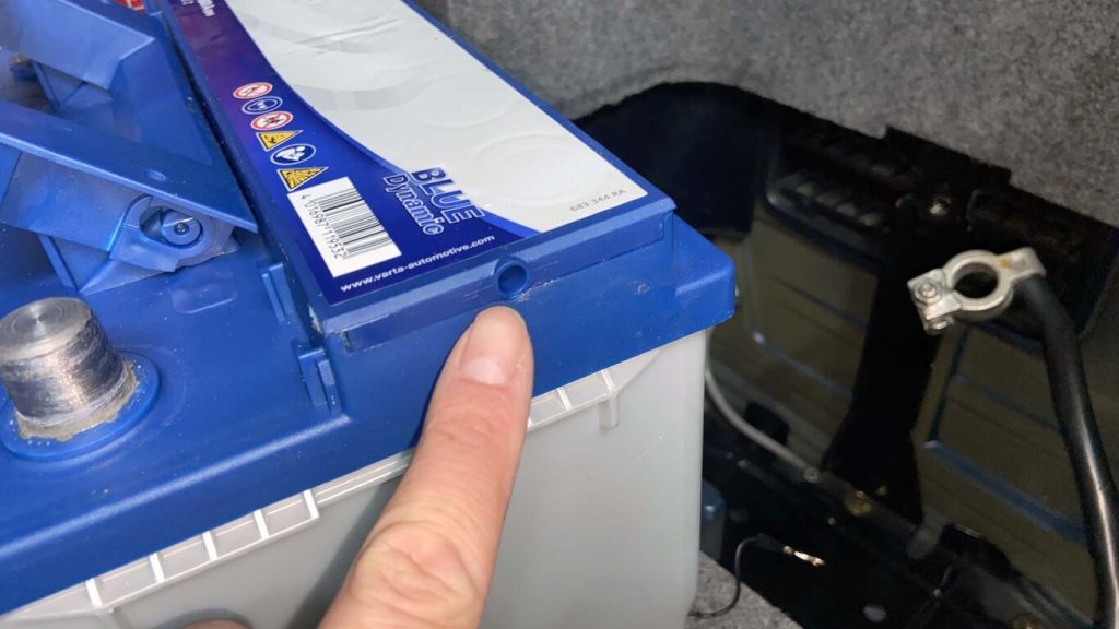 Dit is een veiligheidsvoorziening in de accu.