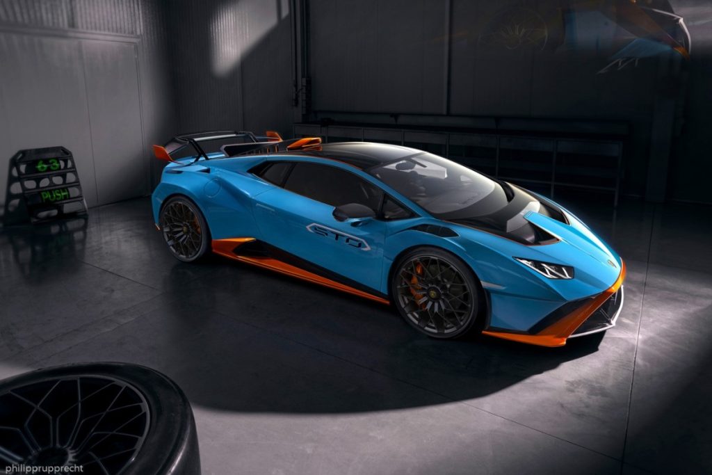 Het ontwerp van de Lamborghini Huracan STO